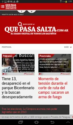 Que Pasa Salta android App screenshot 1